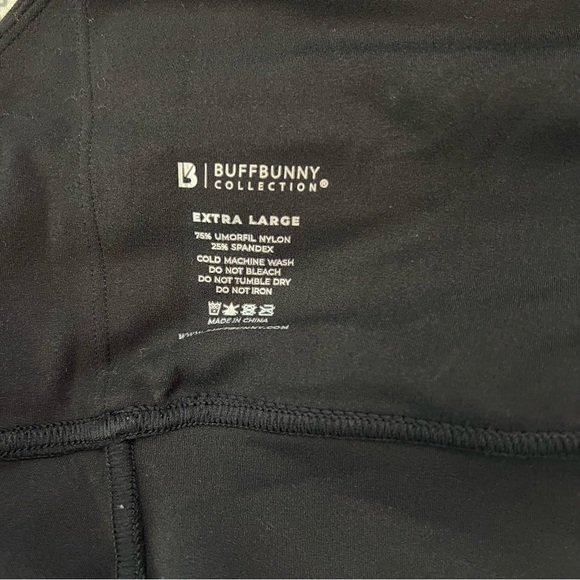 Buffbunny Onyx Black Collagen Sports Bra Size XL - Picture 3 of 3
